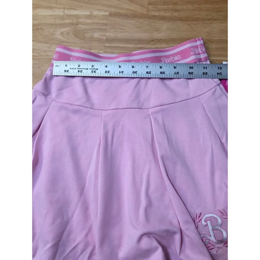 NWT Barbie Pleated Skort Pink Athletic Tennis Skirt Shorts Extra Small XS Y2K
